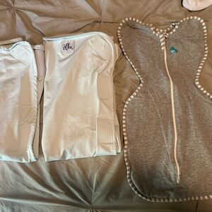 3 Baby Swaddles Ollie + Love to Dream